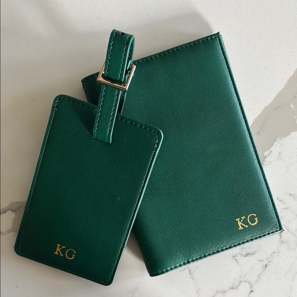 Mark & Graham | Fillmore Passport Holder and Luggage Tag Set | NWOT